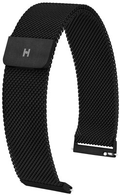 Стоманена гривна Hirsch Milanaise L 30161450-5, черна, магнитна