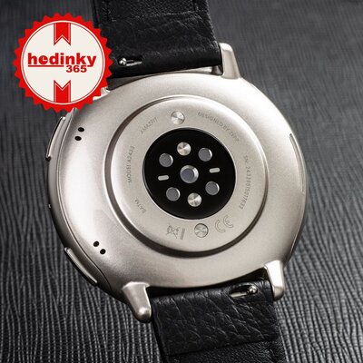 Amazfit Active 2 Premium (Round) Black кожена каишка (+резервна каишка)