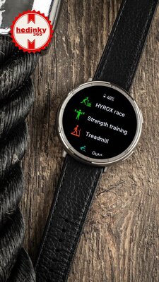 Amazfit Active 2 Premium (Round) Black кожена каишка (+резервна каишка)