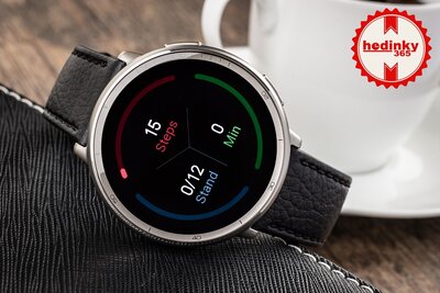 Amazfit Active 2 Premium (Round) Black кожена каишка (+резервна каишка)