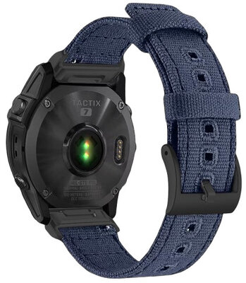 Ricardo Найлонова каишка 26 мм (за Garmin Fenix 8/7X/6X (51 мм), Tactix и др.), синя V3, QuickFit