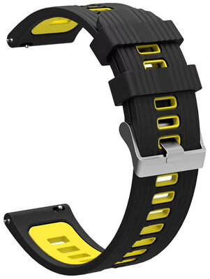 Силиконова каишка Ricardo 22mm (pro Garmin Fenix 8/7/6 (47mm), Epix 2 aj.), черен V2, Quick Release