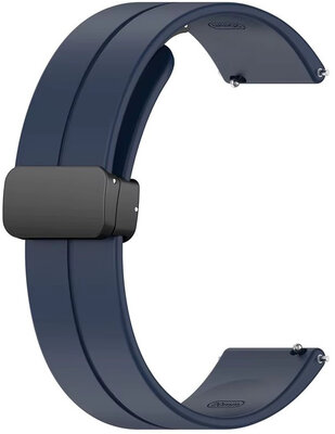 Силиконова каишка Ricardo 22 мм (за Huawei Watch GT 4, 5), синя, бързо освобождаване