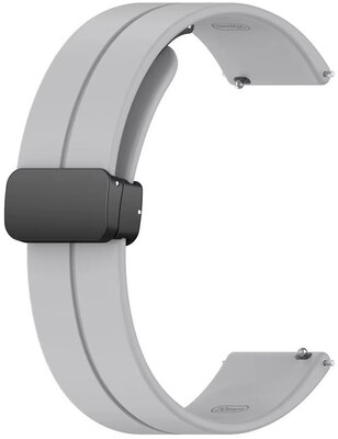 Силиконова каишка Ricardo 22 мм (за Huawei Watch GT 4, 5), сива V1, бързо освобождаване