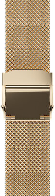 Стоманена гривна JVD RBG14C819-MESH 16 мм, златна, миланска
