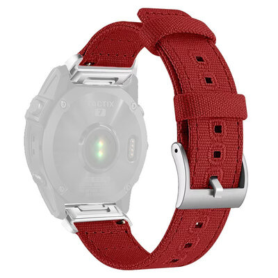 Найлонова каишка Ricardo 26mm (pro Garmin Fenix 8/7X/6X (51mm), Tactix aj.), червено, QuickFit