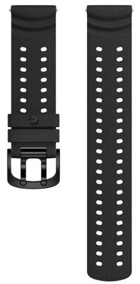 Polar 22 мм силиконова каишка, черна V2, размер S-L