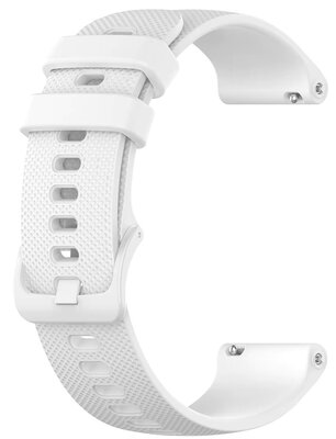 Силиконова каишка Ricardo 20 мм (за Garmin Venu, Venu Sq, Venu 2 plus и др.), бяла V2, бързо освобождаване