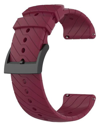 Силиконова каишка Ricardo 24 мм (за Suunto), червена, бързо освобождаване