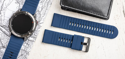 Силиконова каишка Ricardo Livigno 26mm, Dark Blue, QuickFit