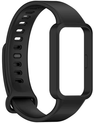 Силиконова каишка Ricardo (за Xiaomi Mi Band 9 Active), черна