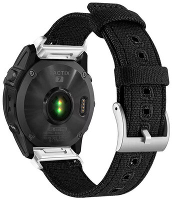 Ricardo Найлонова каишка 26 мм (за Garmin Fenix 8/7X/6X (51 мм), Tactix и др.), черна V5, QuickFit