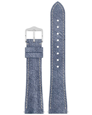 Природна каишка Hirsch Fibre Plant L 04299082-2, синя, естествени влакна, дължина L, Quick Release Limited Edition