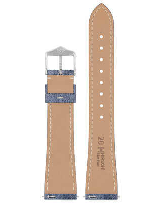 Природна каишка Hirsch Fibre Plant M 04299182-2, синя, естествени влакна, дължина M, Quick Release Limited Edition