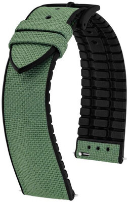 Текстилна каишка Hirsch Arne M 0925090145-5, зелена, текстил/естествен каучук, дължина M, бързо освобождаване