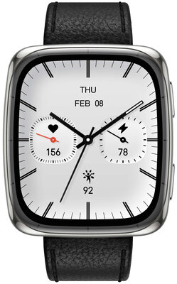 Amazfit Active 2 (Square) Black кожена каишка (+резервна каишка)
