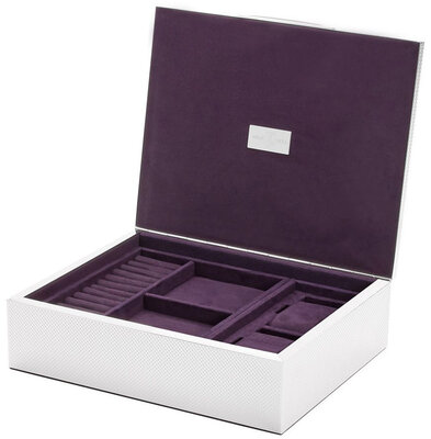 Кутия за часовници Wolf Silver 190001