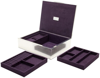 Кутия за часовници Wolf Silver 190001