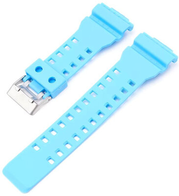 Ricardo 16 мм пластмасова каишка (за Casio G-Shock GA-100, GA-110, GD-120, GLS-100), синя V2