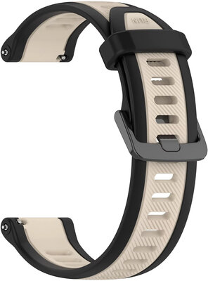 Силиконова каишка Ricardo 20mm (за Garmin Venu, Venu Sq, Venu Sq 2, Venu 2 plus и др.), бежова V2, Quick Release