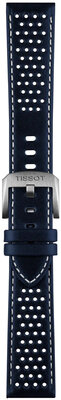 Кожена каишка Tissot T852.050.051 20mm, синьо