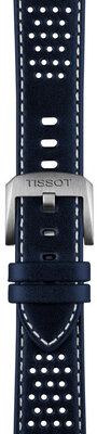 Кожена каишка Tissot T852.050.051 20mm, синьо