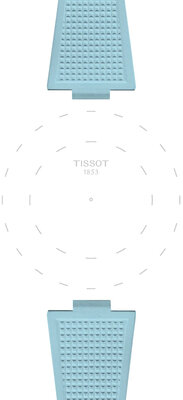 Каучукова каишка Tissot T852.050.985 (за модела Tissot PRX 40mm), синьо