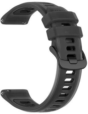 Силиконова каишка Ricardo 20mm (pro Garmin Forerunner 570 (42mm) aj.), черен, Quick Release