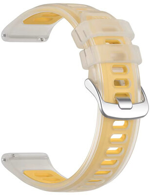 Силиконова каишка Ricardo 22mm (pro Garmin Forerunner 570 (47mm) aj.), жълт, Quick Release
