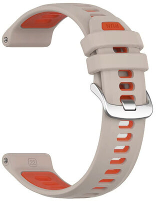 Силиконова каишка Ricardo 22mm (pro Garmin Forerunner 970 aj.), бежов V1, Quick Release