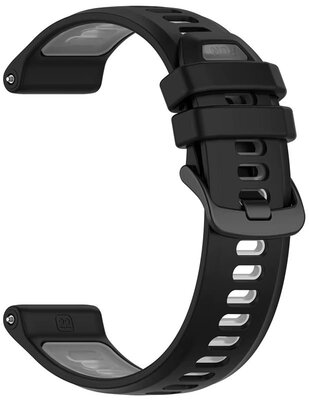силиконова каишка Ricardo Gressoney 22mm (за Garmin Forerunner 970), Black/Gray