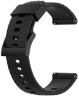 Силиконова каишка Ricardo 24mm (pro Garmin Venu X1), черен, Quick Release