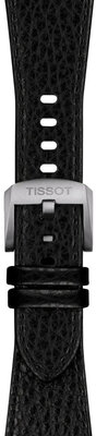 Кожена каишка Tissot T852.050.989 (за модела Tissot PRX 40mm), черен, Quick Release