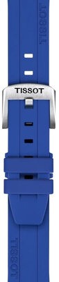 Силиконова каишка T852.051.023 18mm, синьо, Quick Release
