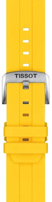 Силиконова каишка Tissot T852.050.993 22mm, жълт, Quick Release
