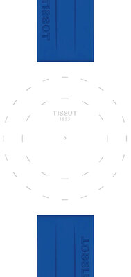 Силиконова каишка Tissot T852.051.021 22mm, синьо, Quick Release