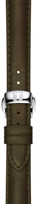 Кожена каишка Tissot T852.046.066 15mm, зелен, Quick Release