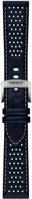 Кожена каишка Tissot T852.051.015 22mm, синьо, Quick Release