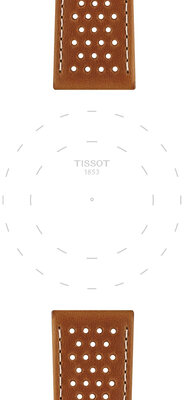 Кожена каишка Tissot T852.051.017 22mm, кафяв, Quick Release