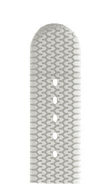 Силиконова каишка Hirsch Racing L 40238800-2, бяла, дължина L