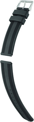 Силиконова каишка Hirsch Silverstone L 40518850-2, черна, дължина L