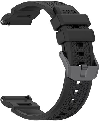Силиконова каишка Ricardo 24mm (pro Garmin Venu X1), черен, Quick Release