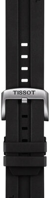 Силиконова каишка Tissot T852.047.708 22mm, черен, Quick Release
