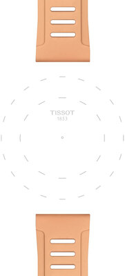 Силиконова каишка Tissot T852.050.298 21mm, бежов