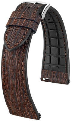 Hirsch Bark L 0935045015-2 кожена каишка, кафява, дължина L, бързо освобождаване