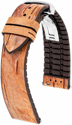 Кожена каишка Hirsch Birch L 0921045010-2, кафява, дължина L, бързо освобождаване