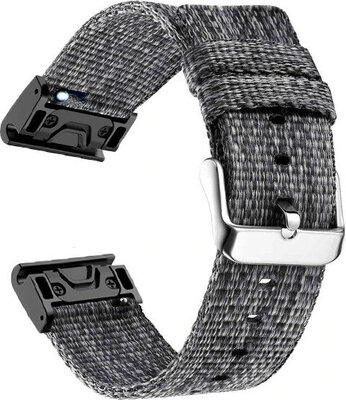Найлонова каишка Ricardo 20mm (pro Garmin Fenix 8/7S/6S (43mm), aj.), сив V3, QuickFit