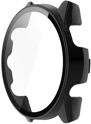 Защитно покритие (pro Garmin Forerunner 165), пластмасов, черен + стъкло