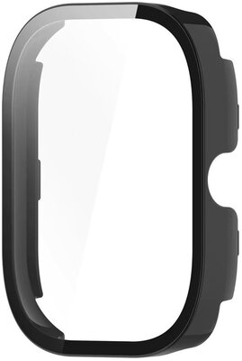 Защитно покритие (pro Xiaomi Redmi Watch 5 Active), пластмасов, черен + стъкло