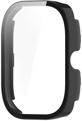 Защитно покритие (pro Xiaomi Redmi Watch 5), пластмасов, черен + стъкло